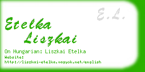 etelka liszkai business card